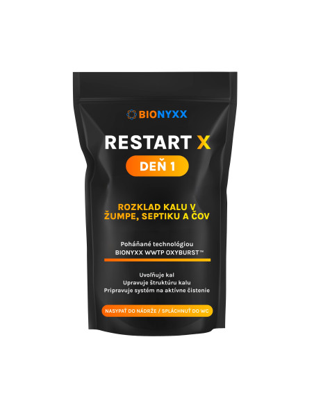 Restart X Rozklad kalu pre domové čističky odpadových vôd