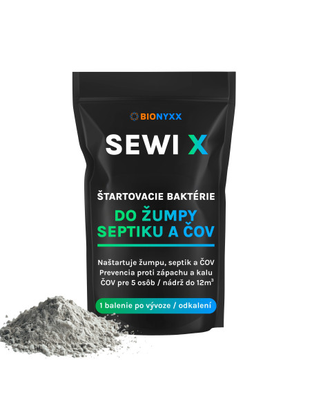 SEWI X Štartovacie baktérie do žumpy, septiku a ČOV