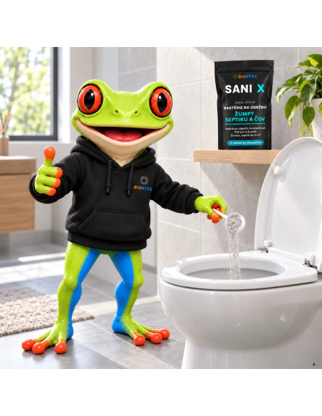 SANI X Extra účinné baktérie na údržbu žumpy, septiku a ČOV