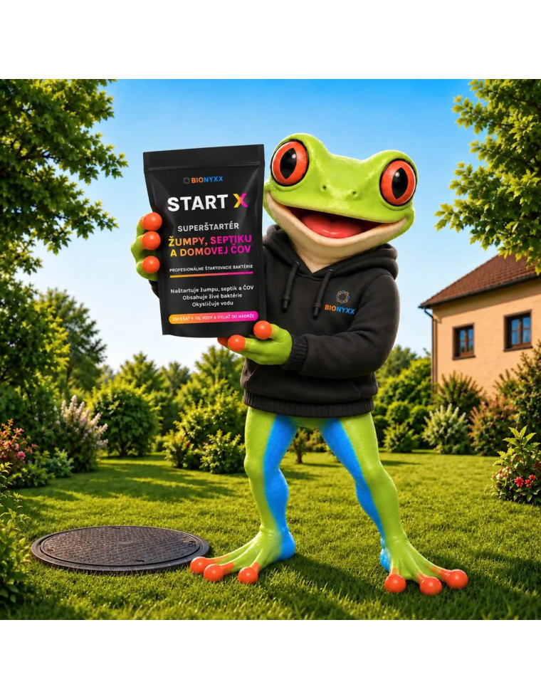 START X – Superštartér žumpy, septiku a ČOV