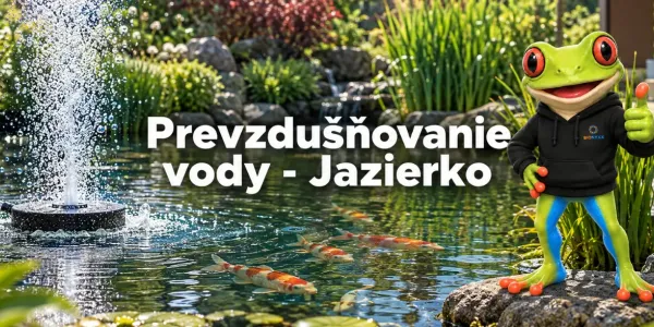 Prevzdušňovanie vody - Jazierko