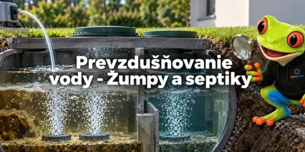 Prevzdušňovanie vody - Žumpy a septiky