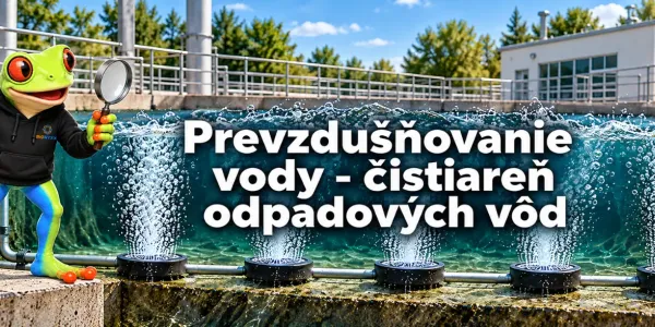 Prevzdušňovanie vody - čistiareň odpadových vôd