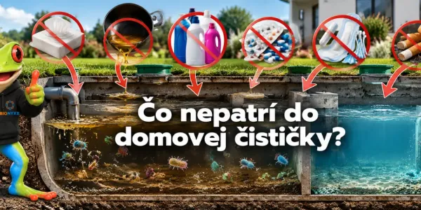Čo nepatrí do domovej čističky