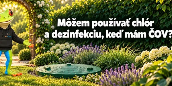 Môžem používať chlór a dezinfekciu, keď mám ČOV?