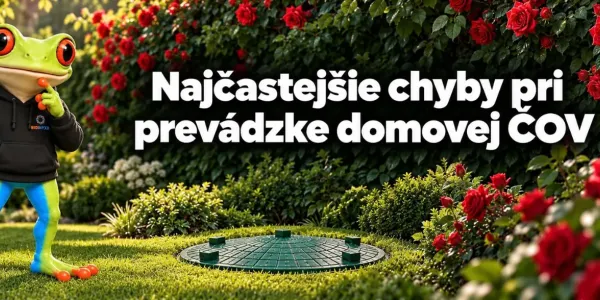Najčastejšie chyby pri prevádzke domovej ČOV