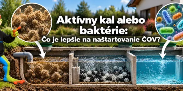 Aktívny kal alebo baktérie: Čo je lepšie na naštartovanie ČOV?